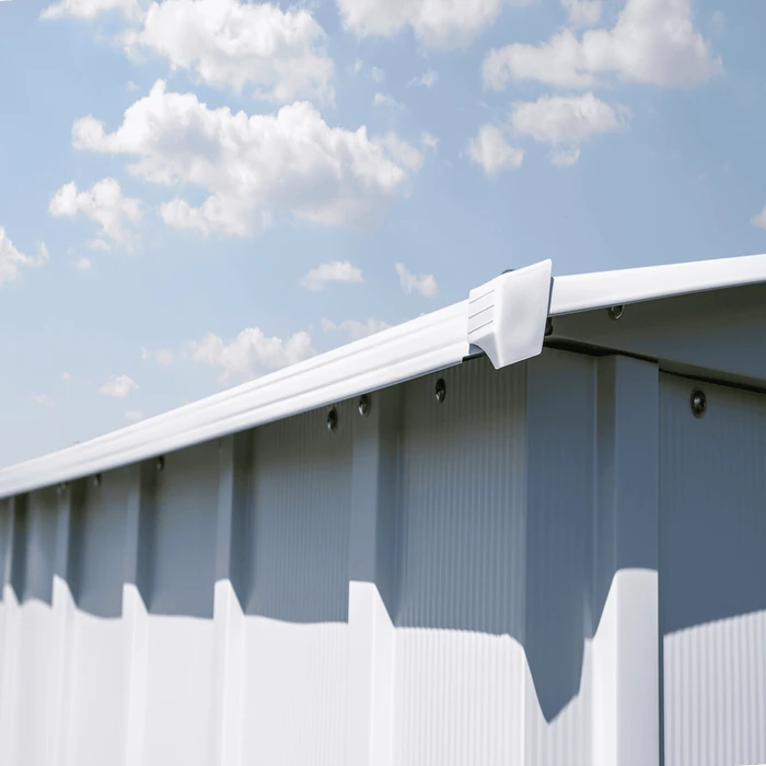 Arrow Classic Metal Shed, 12 X 12, Flute Grey 9 Arrow Classic Metal Shed, 12 X 12, Flute Grey - Image 7