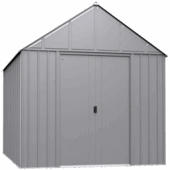 Arrow Classic Metal Shed, 12 X 17, Flute Grey