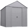 Arrow Classic Metal Shed, 14 X 17, Flute Grey 2 Arrow Classic Metal Shed, 14 X 17, Flute Grey -Shelterlogic ugtjbq0i7ooremonhyty