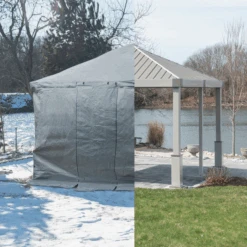 Universal Winter Gazebo Cover, 10 Ft. X 16 Ft. Grey