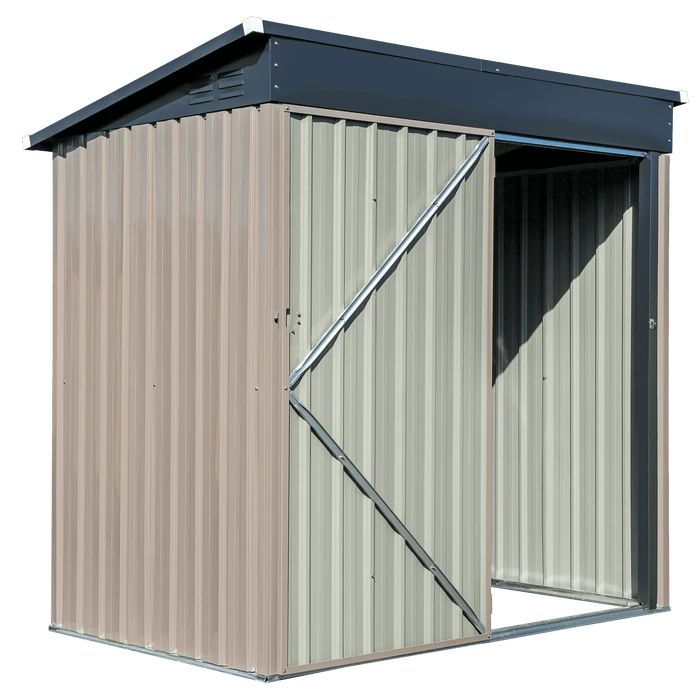 Arrow Cover-IT 5x3 Ft. Brown Metal Shed 4 Arrow Cover-IT 5x3 Ft. Brown Metal Shed - Image 2