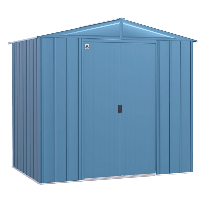 Arrow Classic Steel Storage Shed, 10X7, Blue Grey 3 Arrow Classic Steel Storage Shed, 10X7, Blue Grey