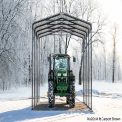 Arrow RV Carport, 14 Ft. X 20 Ft. X 14 Ft. Charcoal 36 Arrow RV Carport, 14 Ft. X 20 Ft. X 14 Ft. Charcoal -Shelterlogic uymw1cmnrmxqrrfxnwyp