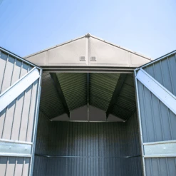 Arrow Elite Steel Storage Shed, 12x16, Cool Grey 17 Arrow Elite Steel Storage Shed, 12x16, Cool Grey -Shelterlogic uynrnryyoievcanumknf