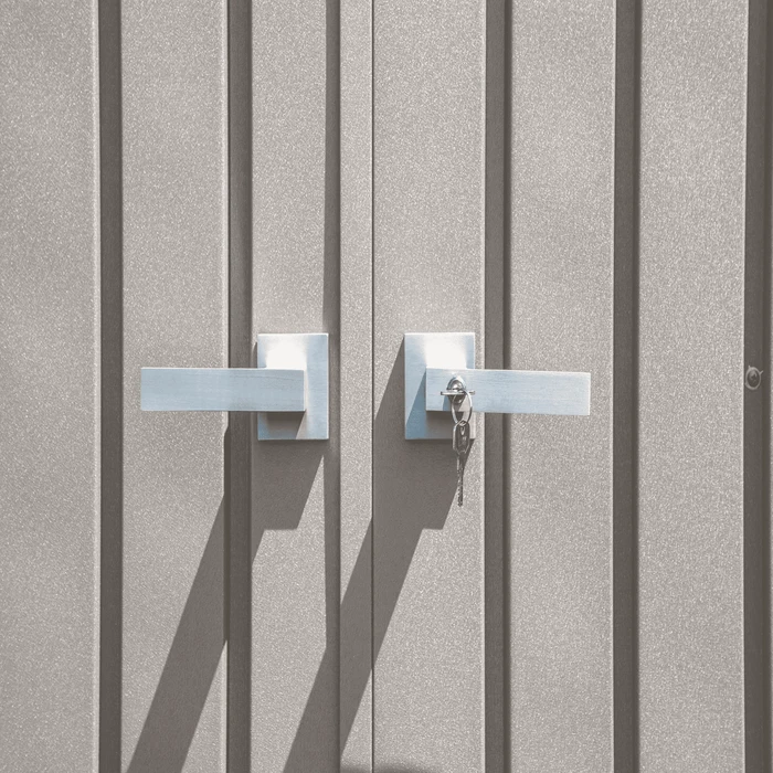 Arrow Elite Shed 8x6 Ft. Cool Grey Metal Shed 11 Arrow Elite Shed 8x6 Ft. Cool Grey Metal Shed - Image 9