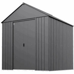 Arrow Classic Metal Shed, 14 X 14, Charcoal 16 Arrow Classic Metal Shed, 14 X 14, Charcoal -Shelterlogic uzftozwwqiccruid5chr