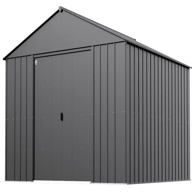 Arrow Classic Metal Shed, 14 X 14, Charcoal 6 Arrow Classic Metal Shed, 14 X 14, Charcoal - Image 4