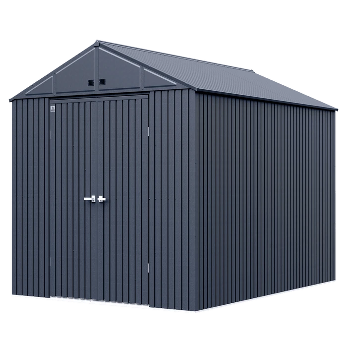 Arrow Elite Steel Storage Shed, 10x14, Anthracite 5 Arrow Elite Steel Storage Shed, 10x14, Anthracite - Image 3