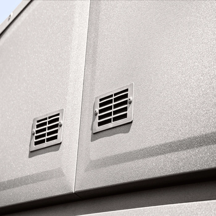 Arrow Elite Steel Storage Shed, 14x14, Cool Grey 7 Arrow Elite Steel Storage Shed, 14x14, Cool Grey - Image 5