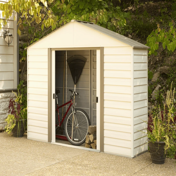 MILFORD VYNIL AND STEEL BIKE STORAGE SHED 10X2 5 MILFORD VYNIL AND STEEL BIKE STORAGE SHED 10X2 - Image 3