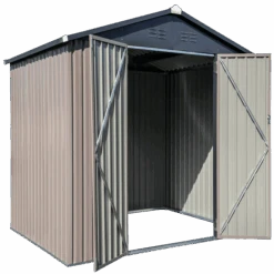 Arrow Cover-IT 8x6 Ft. Grey Metal Shed 17 Arrow Cover-IT 8x6 Ft. Grey Metal Shed -Shelterlogic vneif7j2qpwddqku6qeh