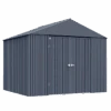 Arrow Elite Steel Storage Shed, 14x12, Anthracite -Shelterlogic vouncoedlrqp7lcawqkr