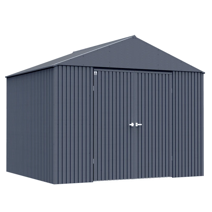 Arrow Elite Steel Storage Shed, 14x12, Anthracite 3 Arrow Elite Steel Storage Shed, 14x12, Anthracite