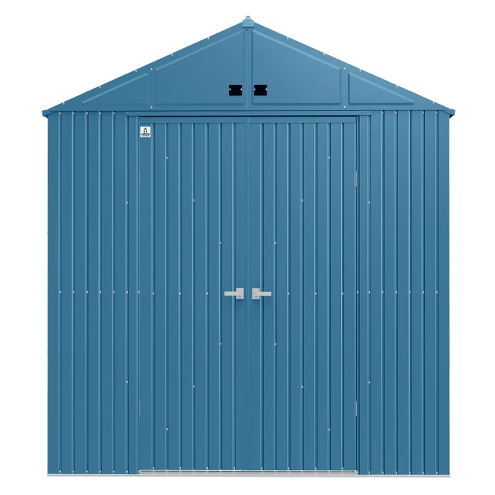 Arrow Elite Steel Storage Shed, 10x14, Blue Grey 4 Arrow Elite Steel Storage Shed, 10x14, Blue Grey - Image 2
