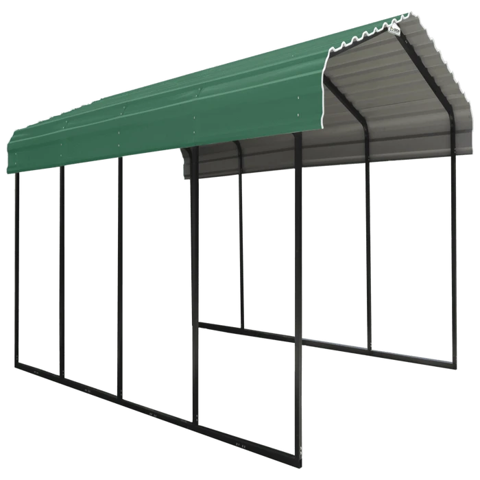 ARROW GREEN STEEL 12X20X7 CARPORT 3 ARROW GREEN STEEL 12X20X7 CARPORT