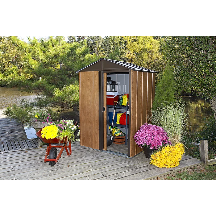 Woodlake Steel Storage Shed, 5 Ft. X 4 Ft. 6 Woodlake Steel Storage Shed, 5 Ft. X 4 Ft. - Image 4