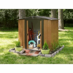 Woodlake Steel Storage Shed, 6 Ft. X 5 Ft. -Shelterlogic wl65 a 3