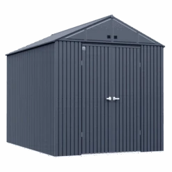Arrow Elite Steel Storage Shed, 10x14, Anthracite