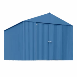 Arrow Elite Steel Storage Shed, 14x16, Blue Grey