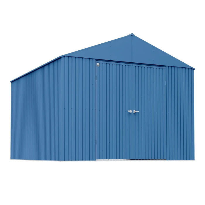 Arrow Elite Steel Storage Shed, 14x16, Blue Grey 3 Arrow Elite Steel Storage Shed, 14x16, Blue Grey