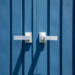 Arrow Elite Steel Storage Shed, 14x12, Blue Grey -Shelterlogic ycg7dwv5o6ukmaeuqbkw