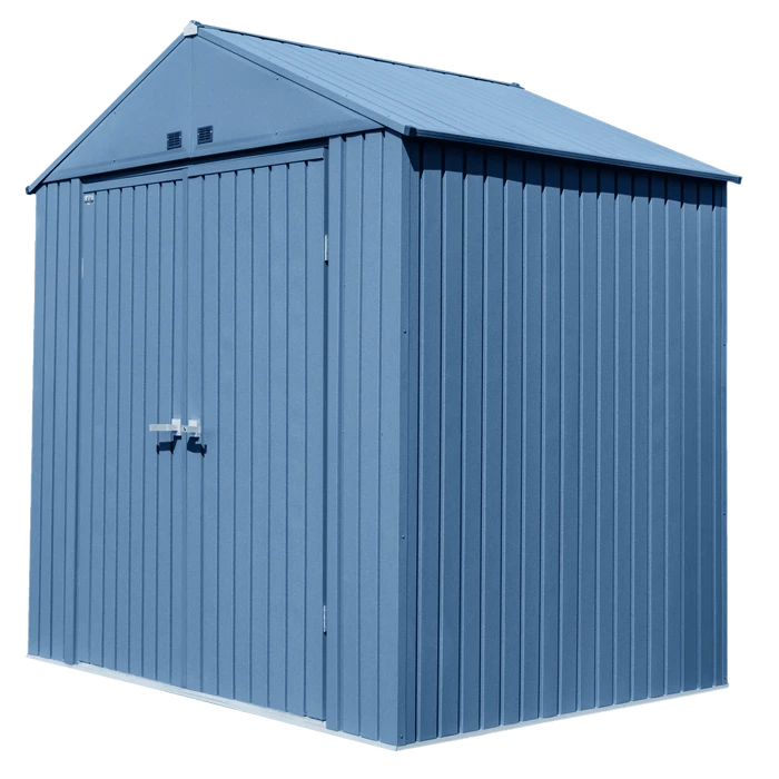 Arrow Elite Shed 8x6 Ft. Blue-Grey Metal Shed 7 Arrow Elite Shed 8x6 Ft. Blue-Grey Metal Shed - Image 5