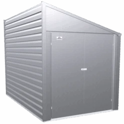 Yardsaver® 4 X 7 Ft Steel Storage Shed Pent Roof Galvalume®
