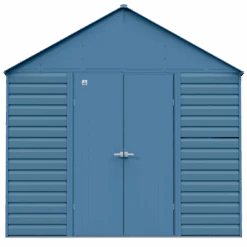 Arrow Select Steel Storage Shed, 12x17, Blue Grey 17 Arrow Select Steel Storage Shed, 12x17, Blue Grey -Shelterlogic yz9s3pbg7suvttitlbyk