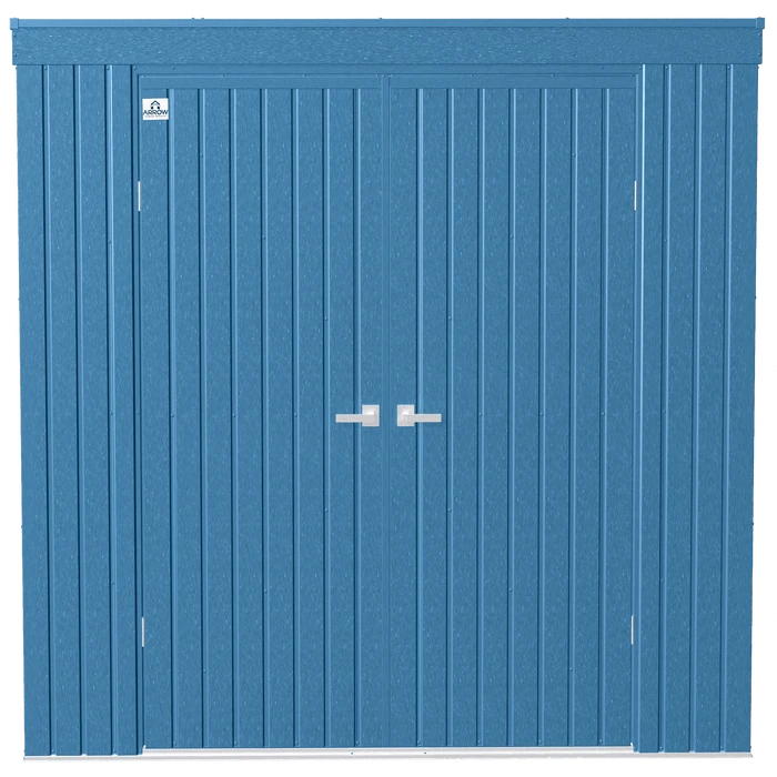 Arrow Elite Steel Storage Shed, 8x4, Blue Grey 4 Arrow Elite Steel Storage Shed, 8x4, Blue Grey - Image 2