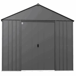 Arrow Classic Metal Shed, 14 X 14, Charcoal