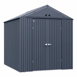 Arrow Elite Steel Storage Shed, 10x12, Anthracite