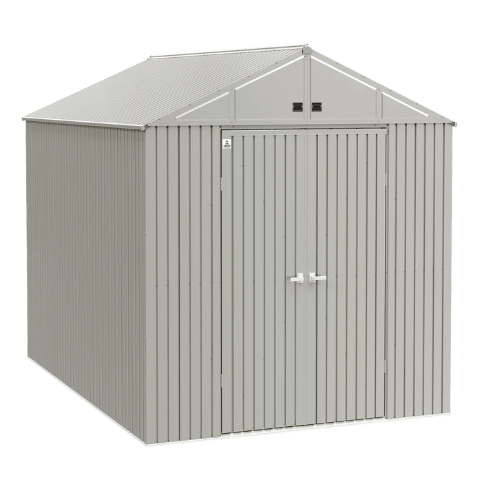 Arrow Elite Steel Storage Shed, 10x14, Cool Grey 3 Arrow Elite Steel Storage Shed, 10x14, Cool Grey